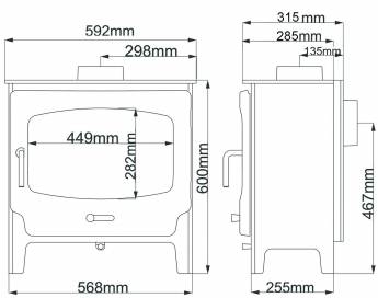 Dimensions and specifications for the ST-X wide.