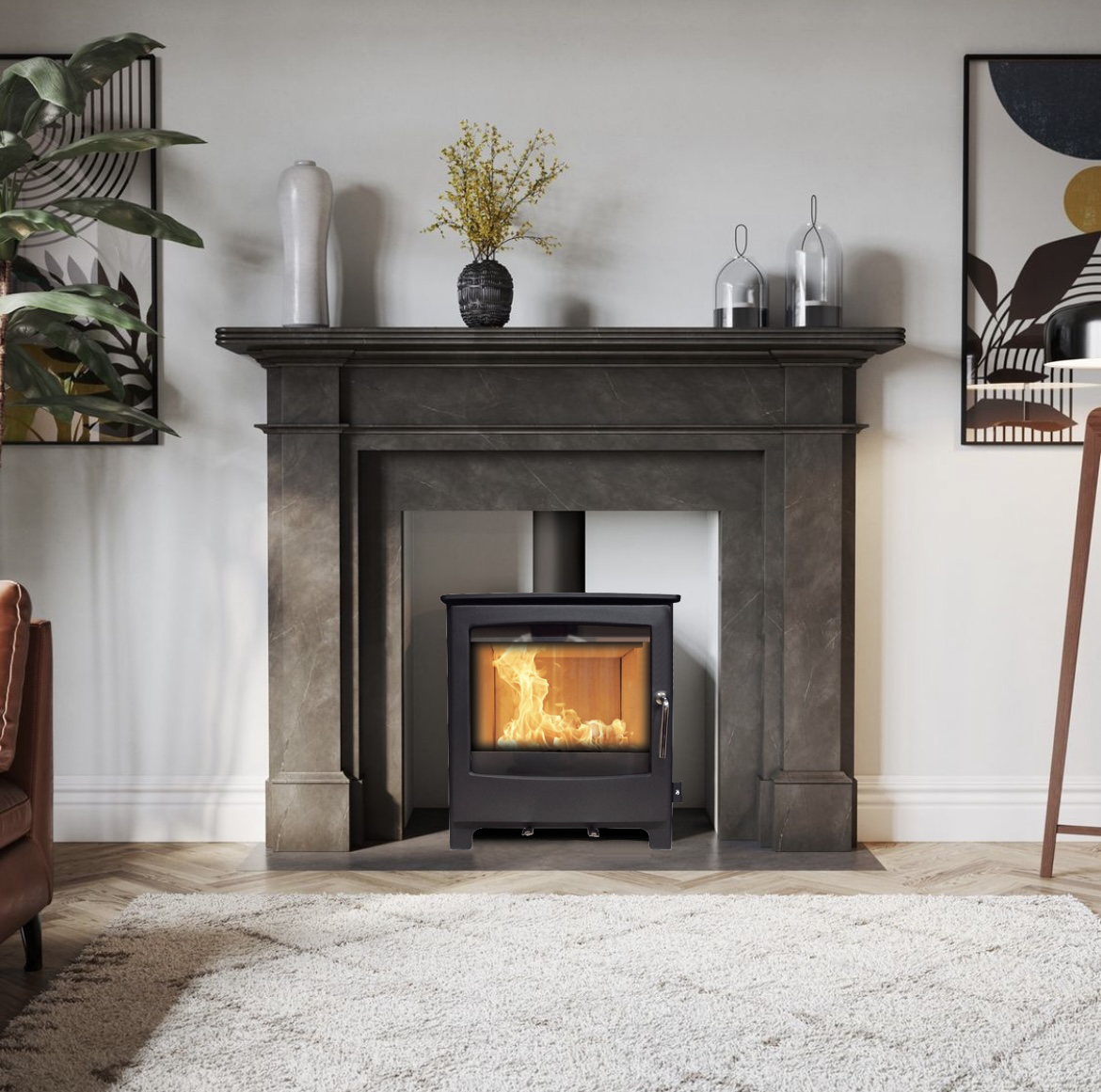 The Solway multifuel Stove has an elegant style