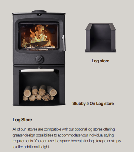 Stubby 5 multifuel stove 5kW Eco-Design/DEFRA approved