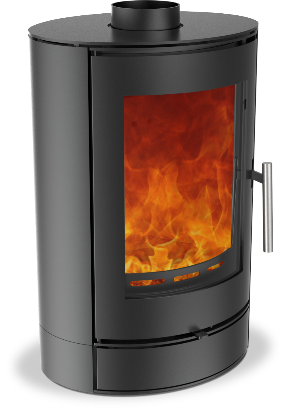 The Charlton Low woodburning stove 5Kw Modern / Contemporary