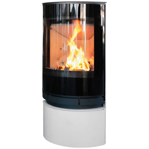 Elegance Classic (white) wood burning stove 8kW Contemporary / Modern