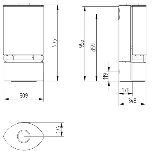 Dimensions and specifications for the Elegance Junior.