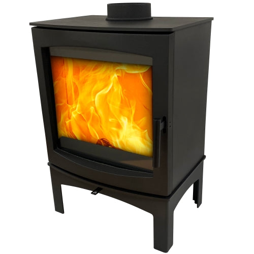 The Tall Tinderbox Wood burning stove, 5kW - ECODesign 2022, Smoke Control Area Exempt, 80.4% Efficient, A+ Energy Rating, 14% Dust.