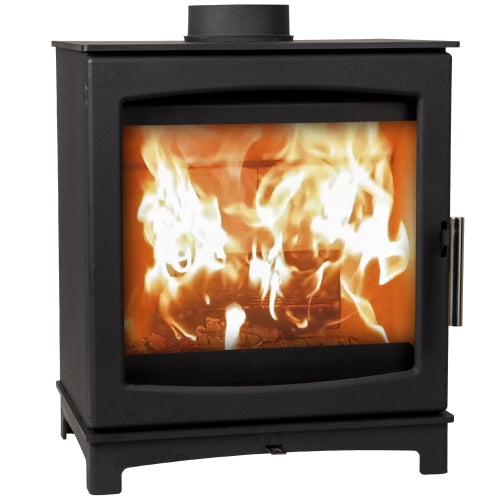 Large Flickrflame wood burning stove 5 kW Eco-Design/ DEFRA approved ...