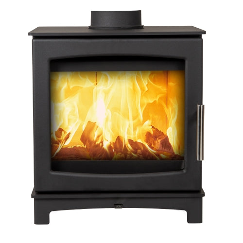Small FlickrFlame Wood burning stove, 4.9kW - ECODesign 2022, Smoke Control Area Exempt, 82.7% Efficient, A+ Energy Rating, 18% Dust.