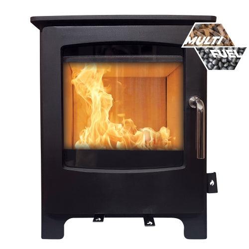 SMALL Solway is multifuel 4.1 kW stove ECODesign 2022 and is Smoke Control Area Exempt.