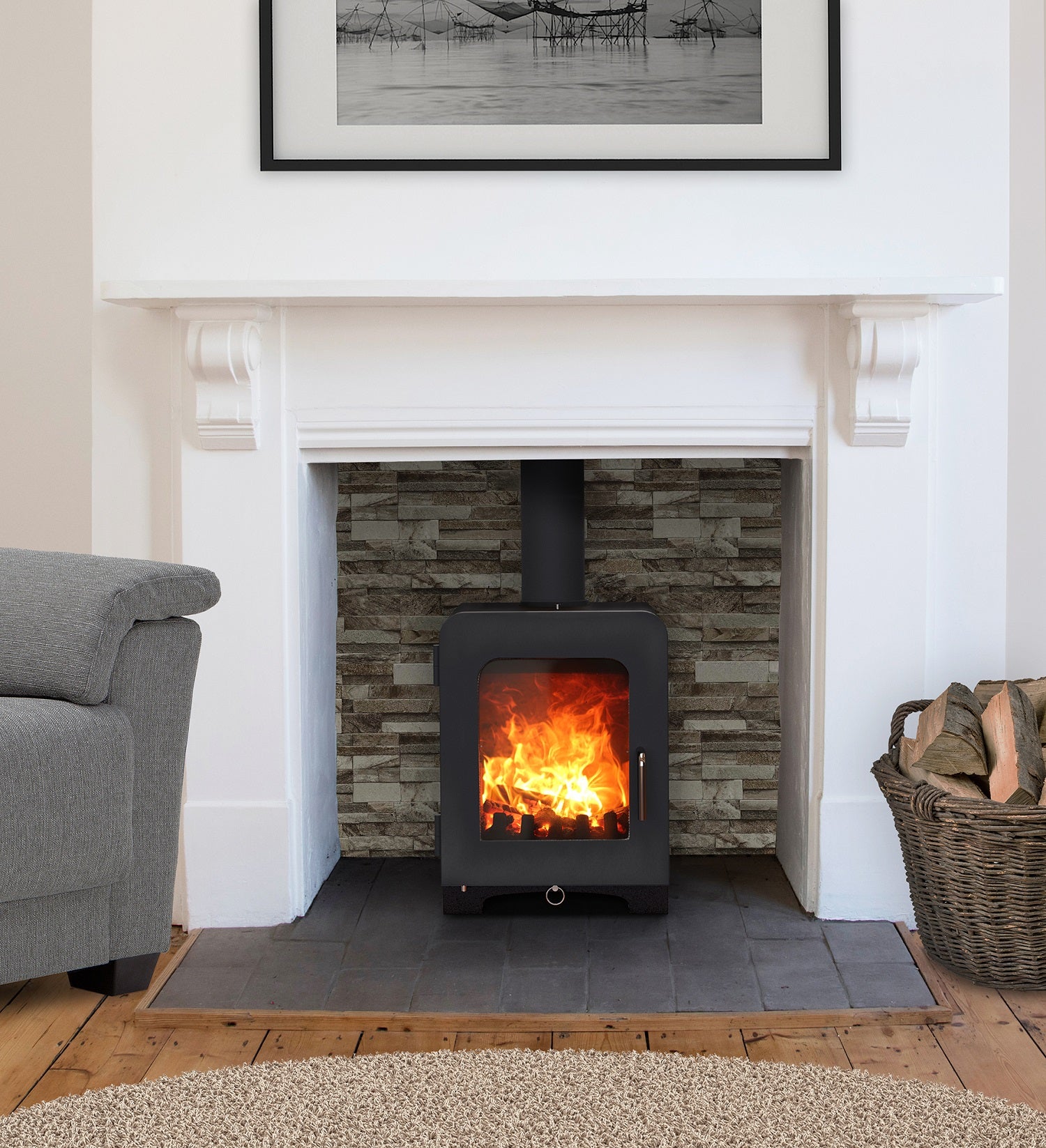The efficient ST2 has a ClearSkies rating 5  and will add a cosy feel to any home.