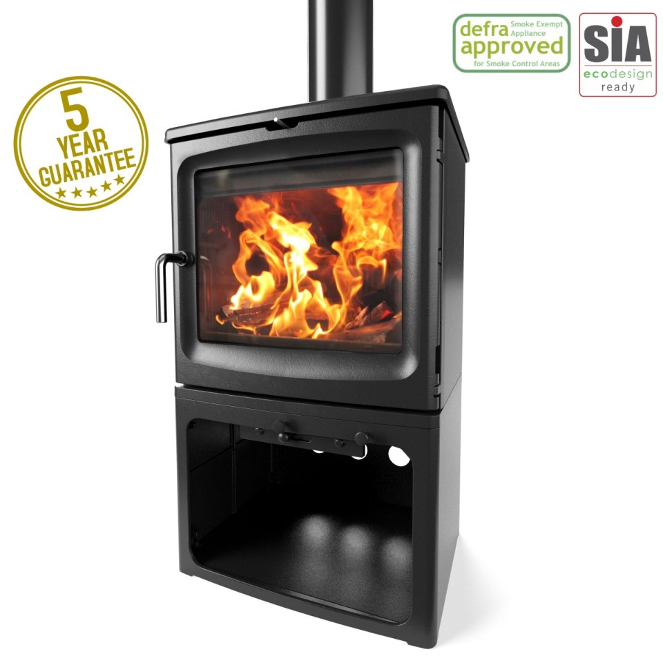 The peanut 8 tall woodburning stove, is eco design ready and DEFRA approved.