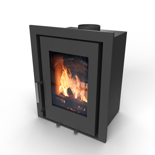 The Saltfire C5 inst multifuel stove has sleek sophisticated features