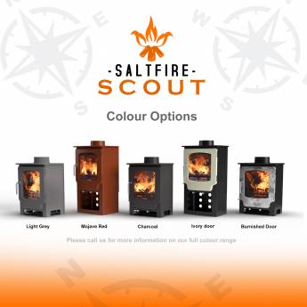 Saltfire Scout multifuel stove 4kW Eco-Design/ DEFRA approved