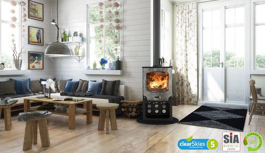 The ST-X8 multifuel stove is an environmentally and elegant addition to any  home.