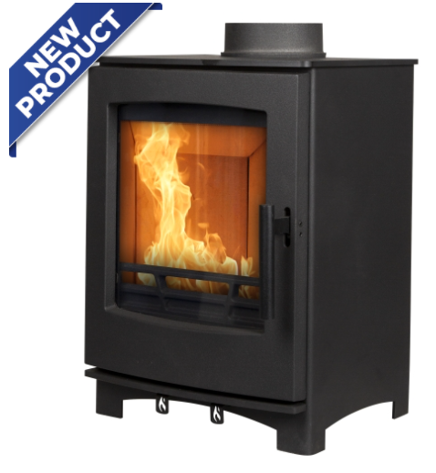 Designed in the UK. The stove is made from high grade steel and has a durable cast iron door with polished handle and controls.