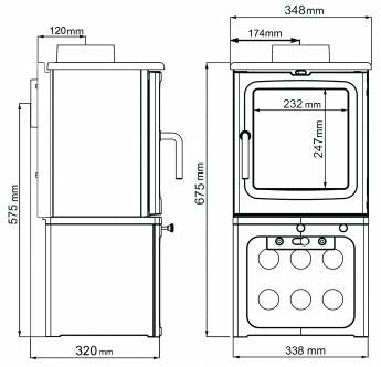 Dimensions and specifications for the Peanut 3 Tall