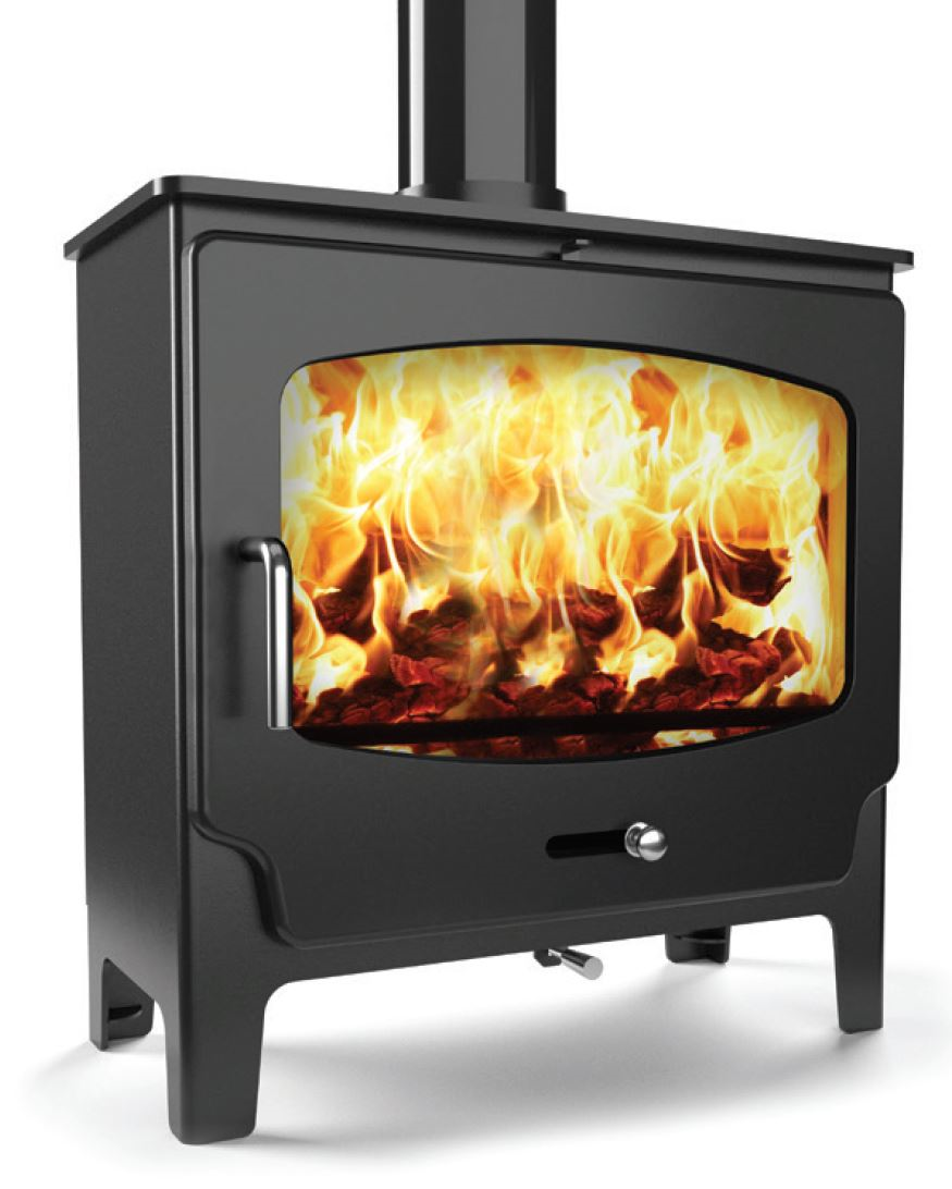 The ST-X Wide has a particularly wide firebox for a 5kW model allowing a greater range of heat output and for larger logs to be burned.